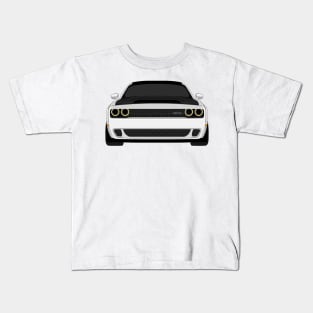 DODGE DEMON FRONT WHITE Kids T-Shirt